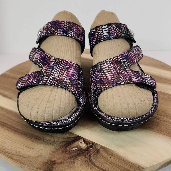 Alegria Loti Funtastic Wedge Sandals LOT-299 Women's Size 7 US / 37 EU - Picture 2 of 10